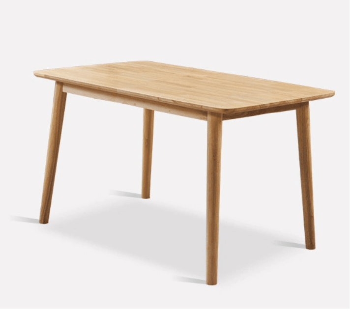 Table de salle à manger Honey - Blanc et Chêne - Salon et séjour HomeDeco