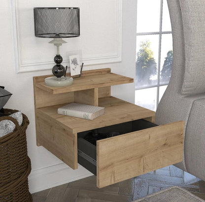 Table de chevet Misa en bois - 39x35x32 cm HomeDeco