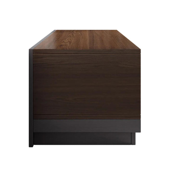 BELY Meuble TV en Noyer et Gris - HomeDeco