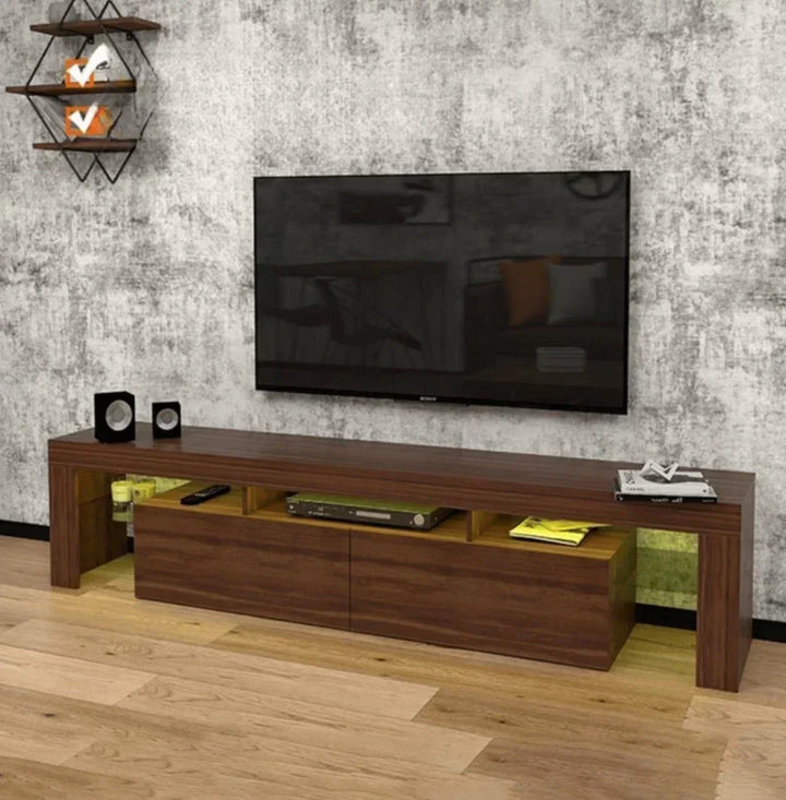 Meuble TV 200cm avec éclairage LED OTIS HomeDeco.ma