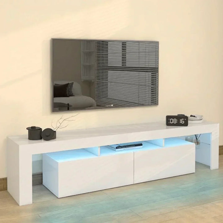 Meuble TV 200cm avec éclairage LED OTIS HomeDeco.ma