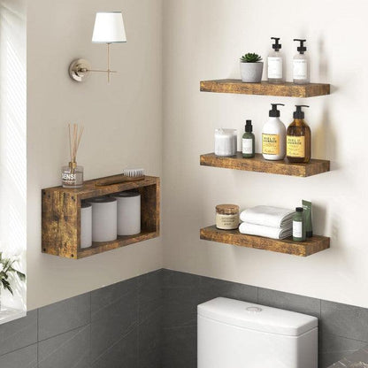 MOSAIK, Etagère Ensemble 4 pièce en bois HomeDeco