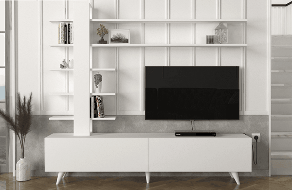 Meuble TV avec rangement ALEYNA 180cm - Salon et séjour - HomeDeco