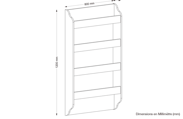 Étagère Biblio enfants AMARD - Blanc - HomeDeco