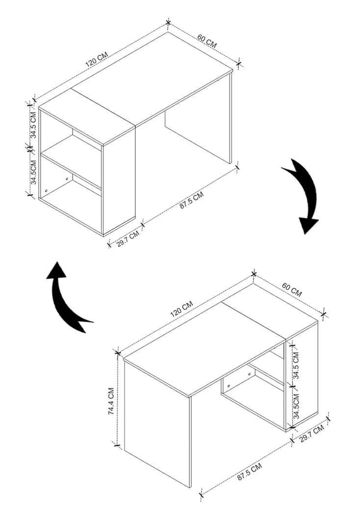Bureau avec rangement SMYRNA HomeDeco