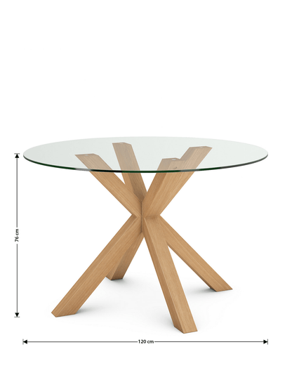 LUNA - Table à Manger Ronde Verte 120CM HomeDeco.ma