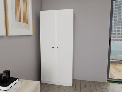 Armoire Blanc - 185 cm - avec 2 porte HomeDeco