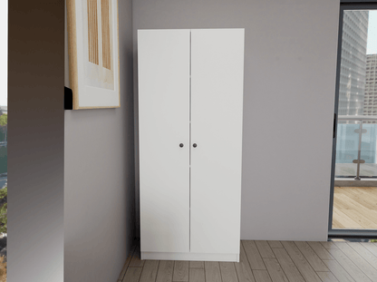 Armoire Blanc - 185 cm - avec 2 porte HomeDeco