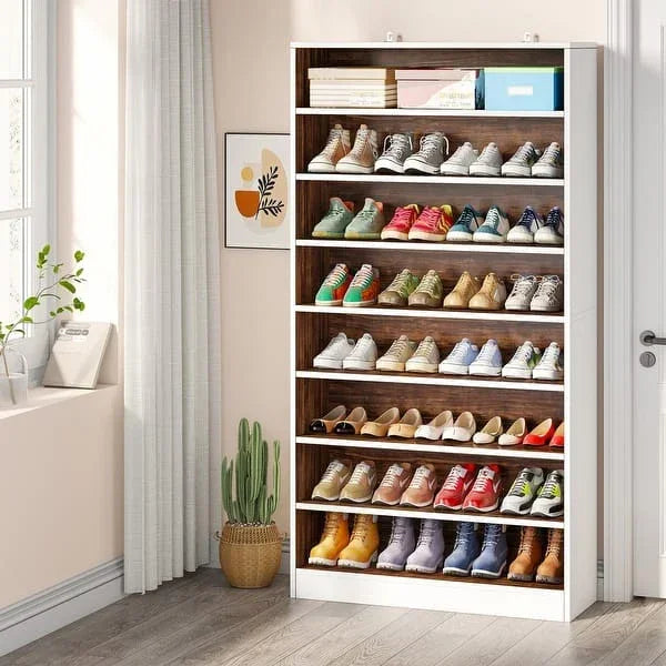 Meuble a chaussure avec Etagere NEMINE 160-180 cm - 4 a 7 Etagère HomeDeco