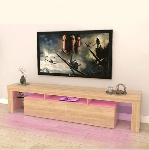 Meuble TV 200cm avec éclairage LED OTIS HomeDeco.ma