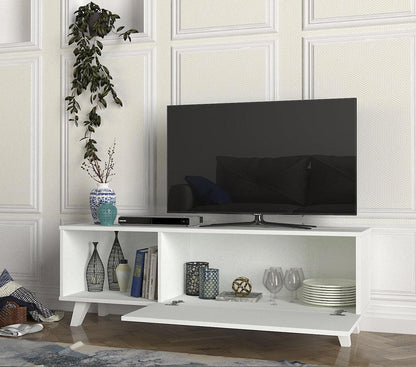 Table TV MART 140 cm - Blanc HomeDeco.ma