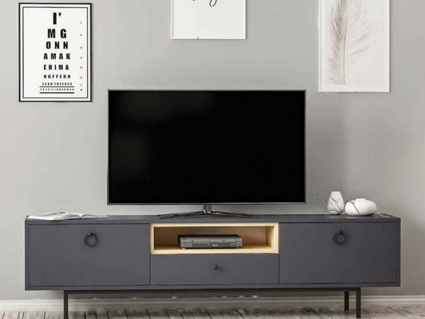 Meuble TV BARS Anthracite