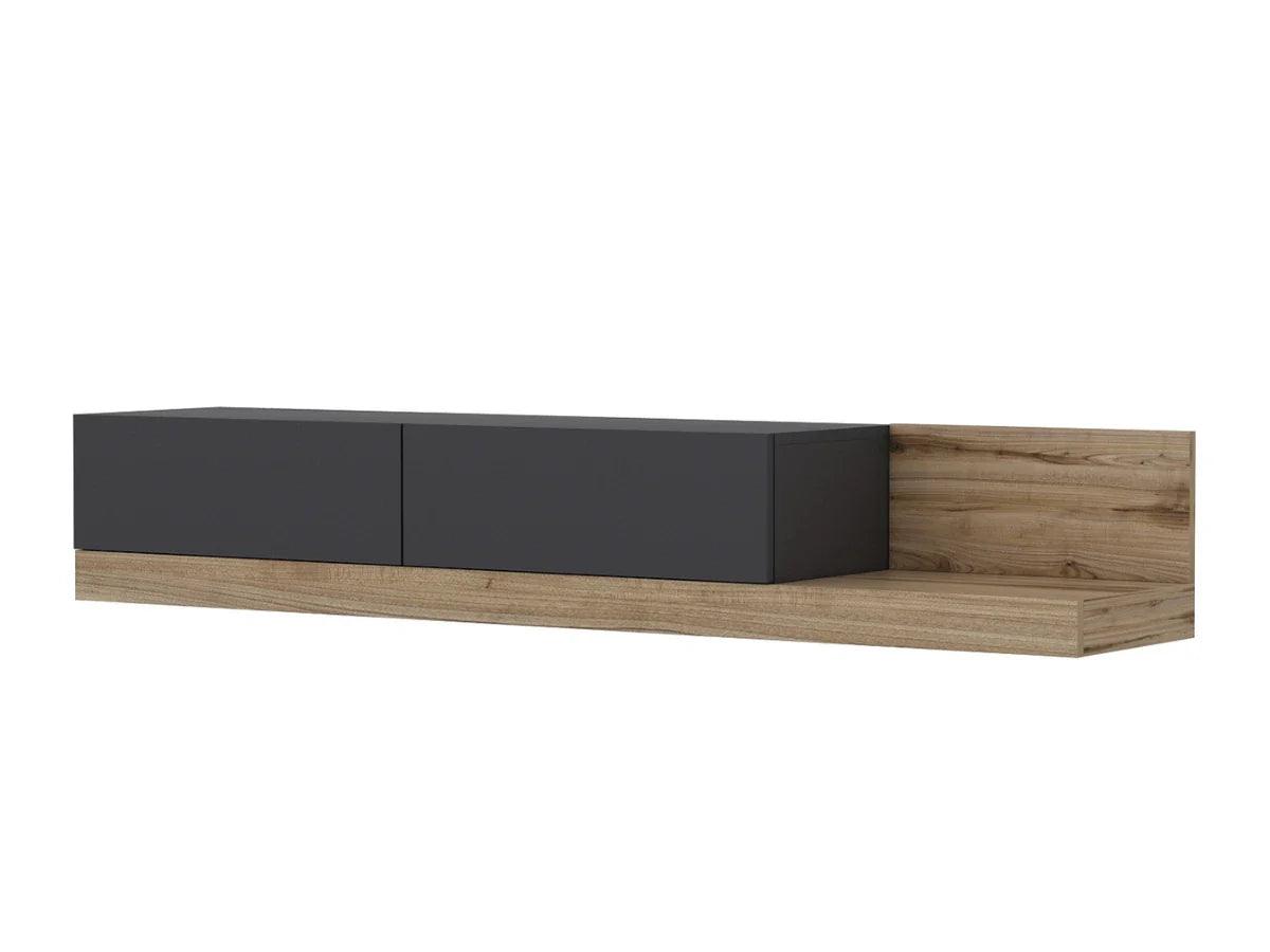 Meuble TV Major Anthracite Naturel HomeDeco.ma