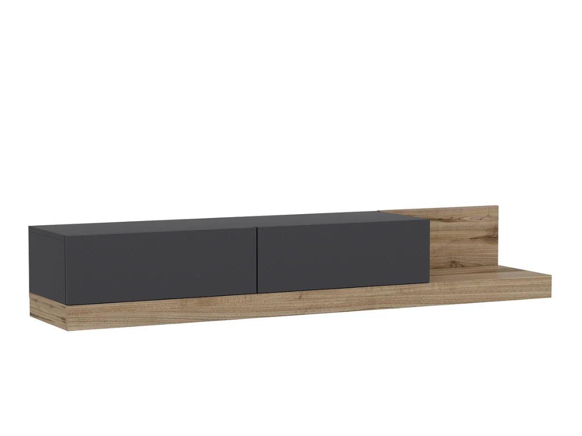 Meuble TV Major Anthracite Naturel HomeDeco.ma