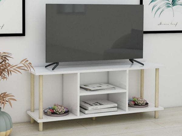 Meuble TV IDEAL 120 cm - Blanc - HomeDeco