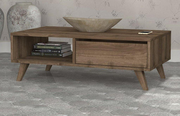 RESTA 120cm - Table Basse - Noyer