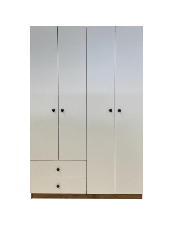 Armoire 4 portes 2 tiroirs - GLORY - MEILLEUR VENTE - HomeDeco