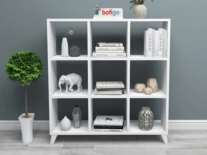 Console et bibliothèque CUBE HomeDeco