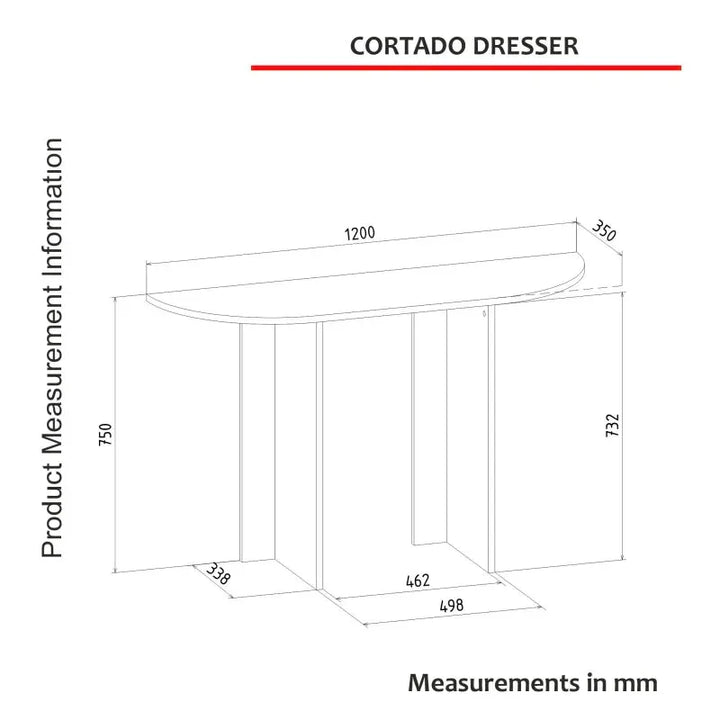 Console Cortado - Noyer HomeDeco