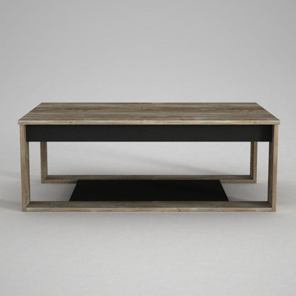 Table Basse COSTA 110cm - Motif Bois Chêne Gris - Salon et séjour HomeDeco.ma