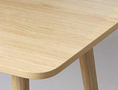 IPOTUIS - Table Chêne en bois (100x50x75)cm - HomeDeco