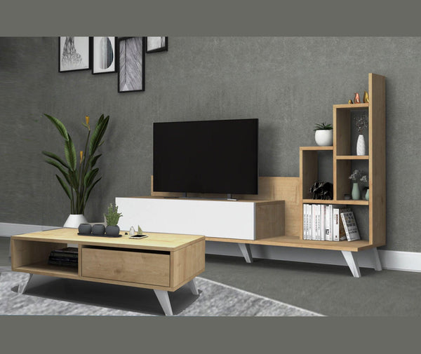 BINGSTER - Meuble TV et Table Basse - Salon et séjour - HomeDeco