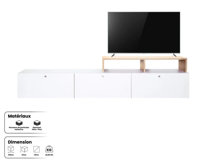 Meuble TV 210 cm HORIZON HomeDeco