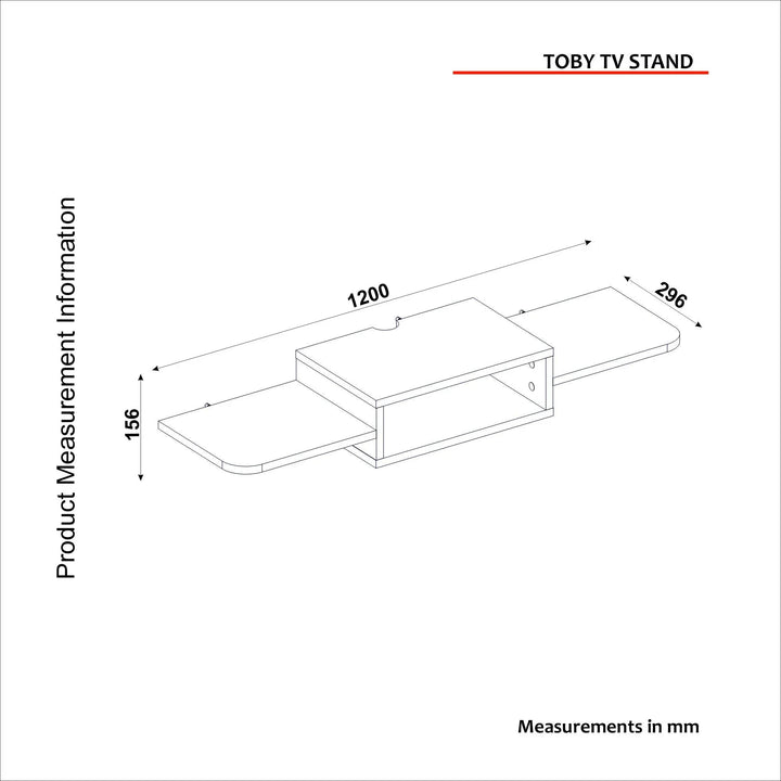 Meubles TV suspendu Toby HomeDeco
