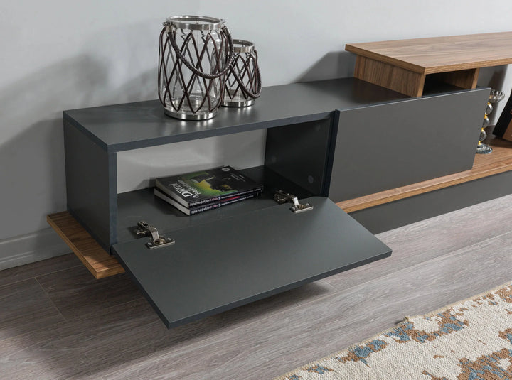 Ensemble Meuble TV+ Table basse + 2 tables d'appoint HomeDeco