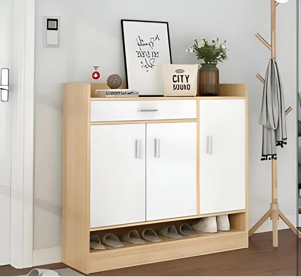 Meuble à chaussures porte blanc - HomeDeco