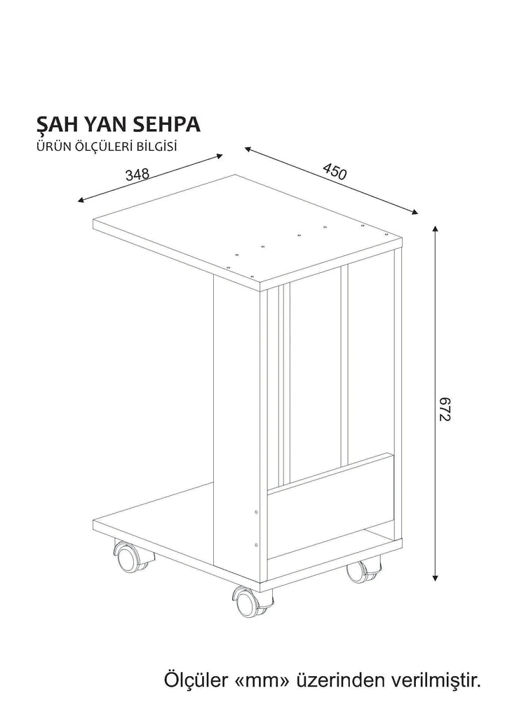 Table d'appoint mobile SAH HomeDeco