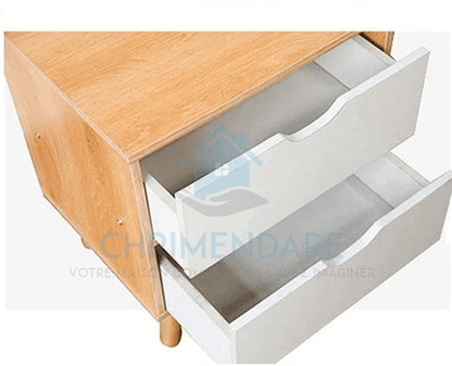 VANKA - Table de chevet Scandinave (45x40x46) cm CHRIMENDARE